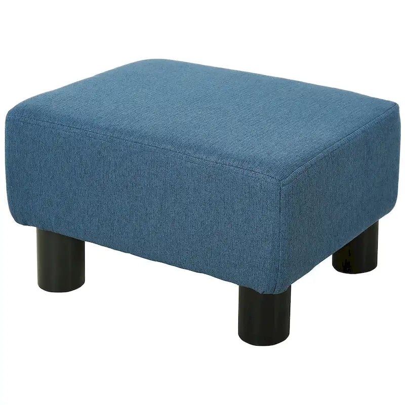 Poggiapiedi Pouf Moderno in Lino a Cubo 16