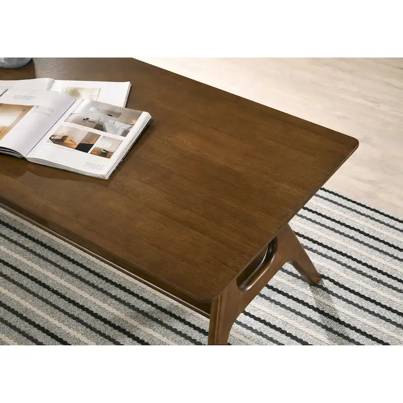 Set da 3 tavolini da caffè in legno Arona di Roundhill Furniture, stile moderno di metà secolo