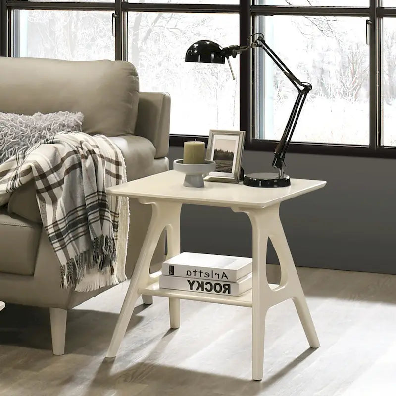 Set da 3 tavolini da caffè in legno Arona di Roundhill Furniture, stile moderno di metà secolo