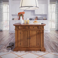 Isola da Cucina Americana Distressed Cottage Oak con Ribalta