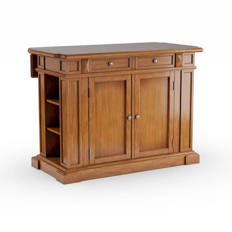 Isola da Cucina Americana Distressed Cottage Oak con Ribalta