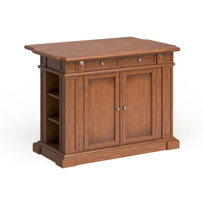 Isola da Cucina Americana Distressed Cottage Oak con Ribalta