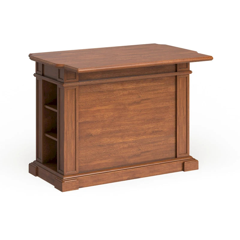 Isola da Cucina Americana Distressed Cottage Oak con Ribalta