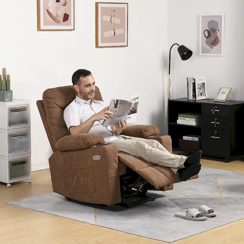 Moasis Fabric Power Lift Recliner Chair for Elderly