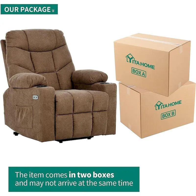 Moasis Fabric Power Lift Recliner Chair for Elderly