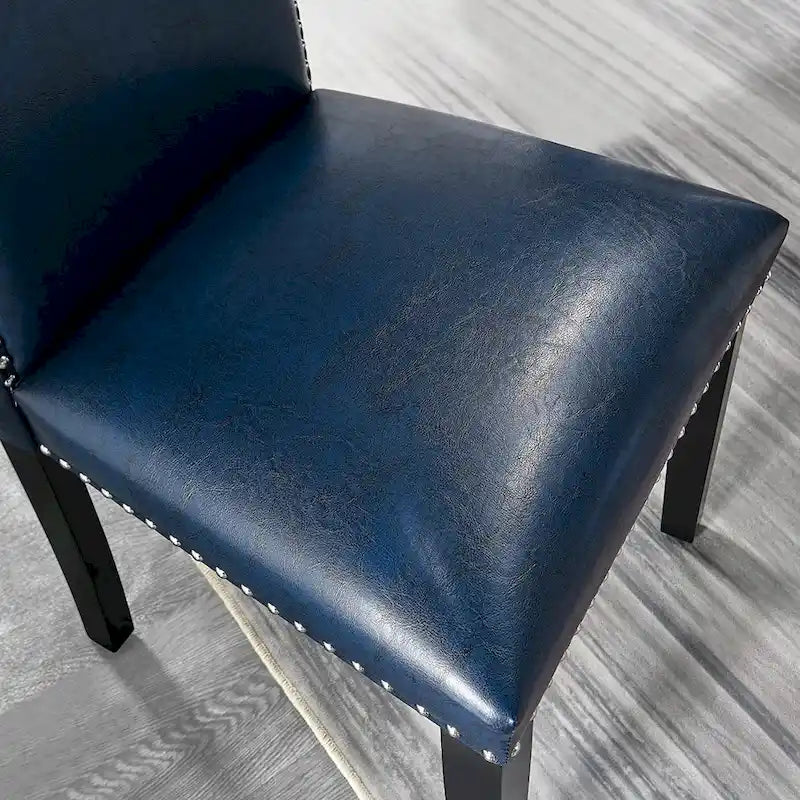 Faux Leather Kitchen Dining Accent Chairs Set of 2