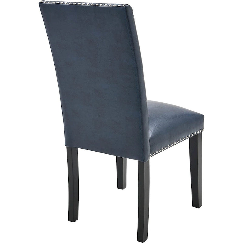 Faux Leather Kitchen Dining Accent Chairs Set of 2