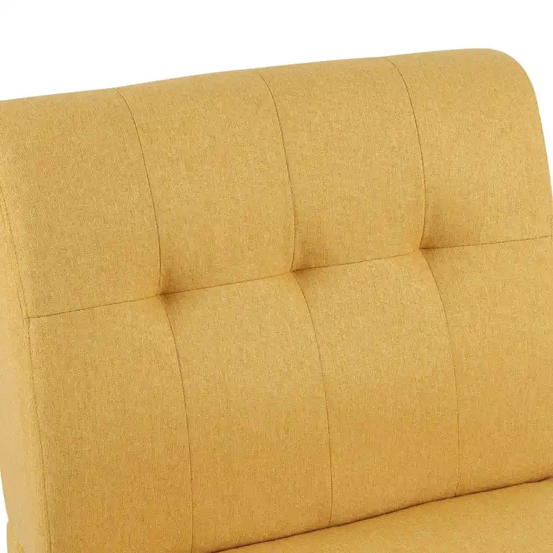 Mid Century Modern Solid Wood Tufted Accent Chair Side Chair for Lounge, Living Room