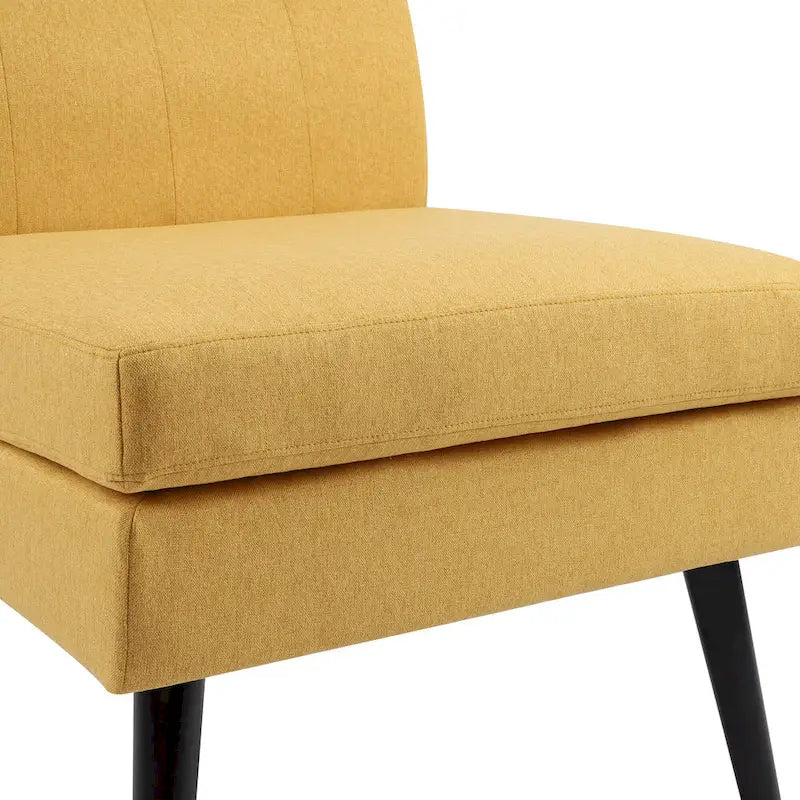 Mid Century Modern Solid Wood Tufted Accent Chair Side Chair for Lounge, Living Room
