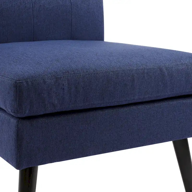 Mid Century Modern Solid Wood Tufted Accent Chair Side Chair for Lounge, Living Room