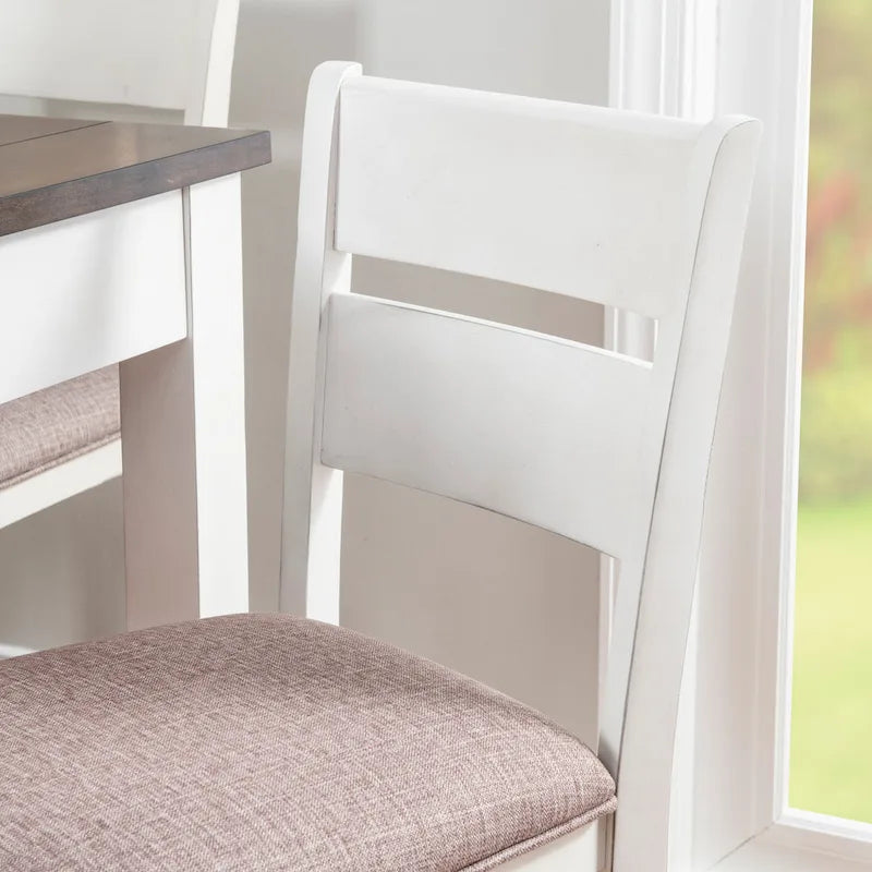 Set da pranzo Menard Wood a 6 pezzi, altezza bancone