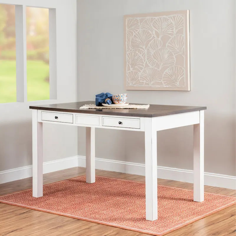 Set da pranzo Menard Wood a 6 pezzi, altezza bancone
