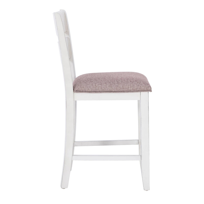 Set da pranzo Menard Wood a 6 pezzi, altezza bancone