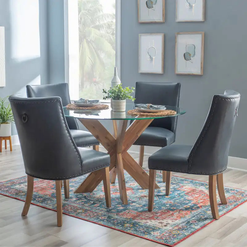 Set da pranzo Allard Rustic Famhouse 5 pezzi