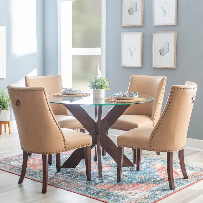 Set da pranzo Allard Rustic Famhouse 5 pezzi
