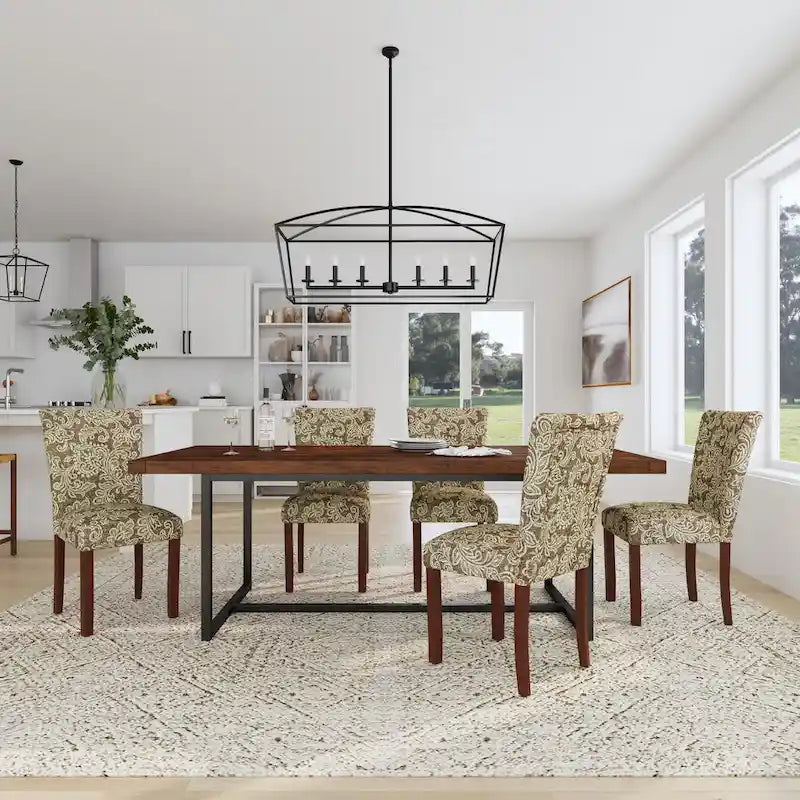 Sedia da pranzo HomePop Classic Parsons Medallion (Set da 2)