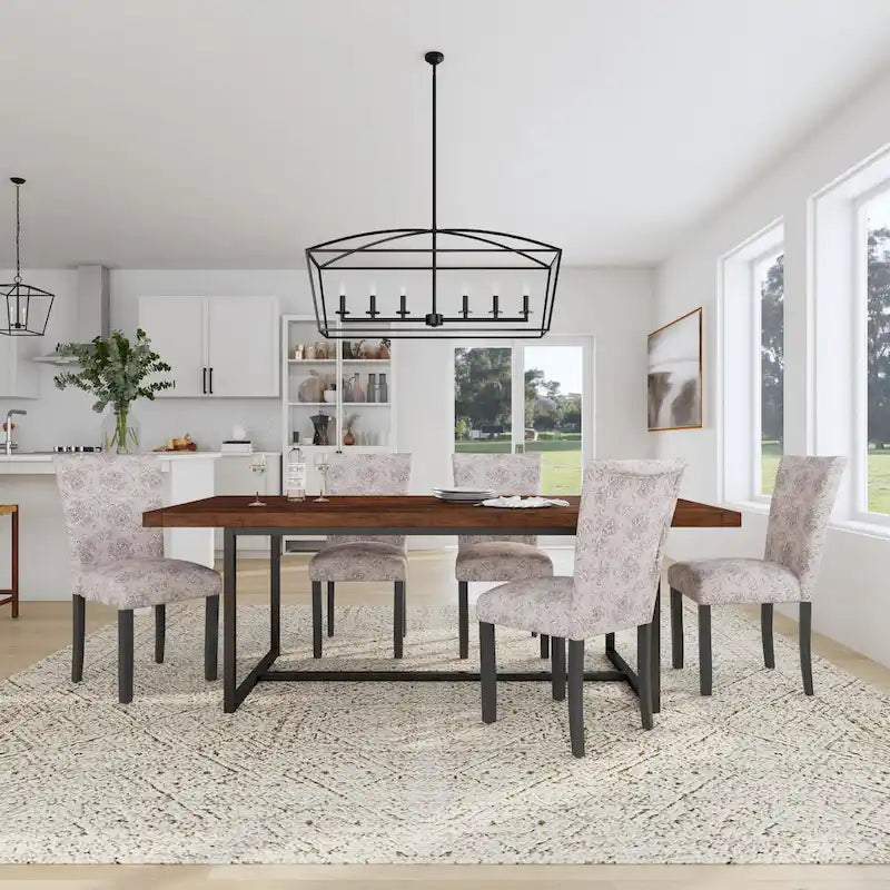 Sedia da pranzo HomePop Classic Parsons Medallion (Set da 2)