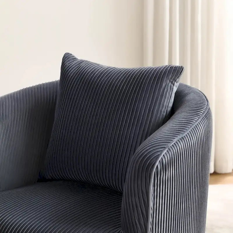 Art Leon Set of 2 Velvet Accent Side Chair with Back Cushion