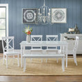Set da pranzo Albury 6 pezzi Simple Living con panca