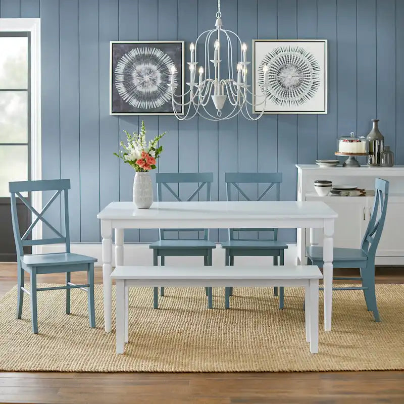 Set da pranzo Albury 6 pezzi Simple Living con panca