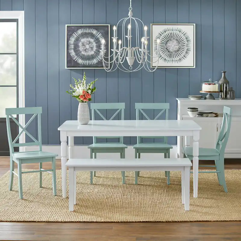 Set da pranzo Albury 6 pezzi Simple Living con panca