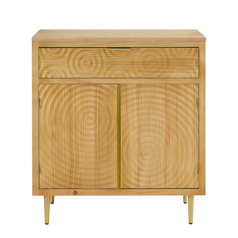 Art Leon Handcrafted Wood Sideboard with 2 Doors