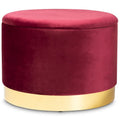 Marisa Glam e Pouf Contenitore Rivestito di Lusso