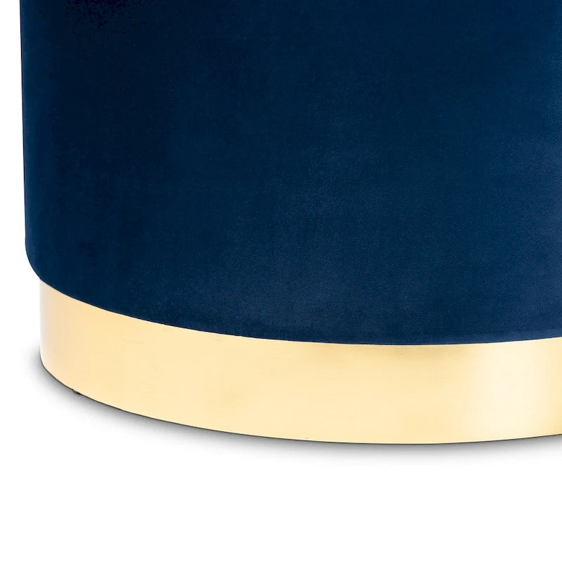 Marisa Glam e Pouf Contenitore Rivestito di Lusso