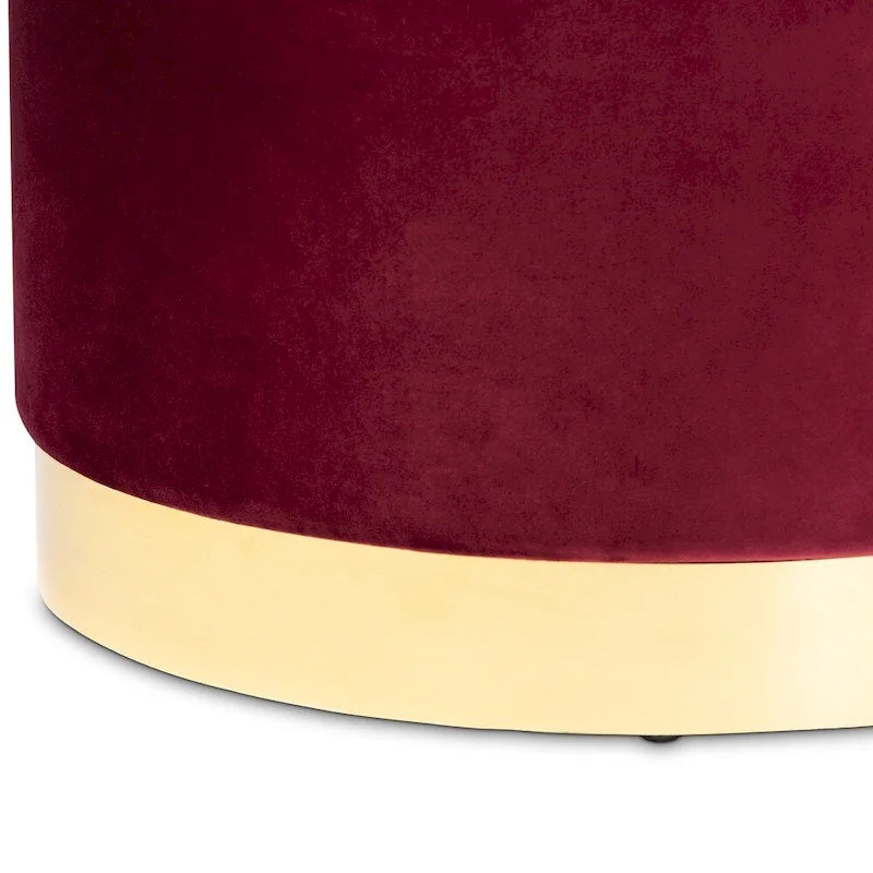 Marisa Glam e Pouf Contenitore Rivestito di Lusso