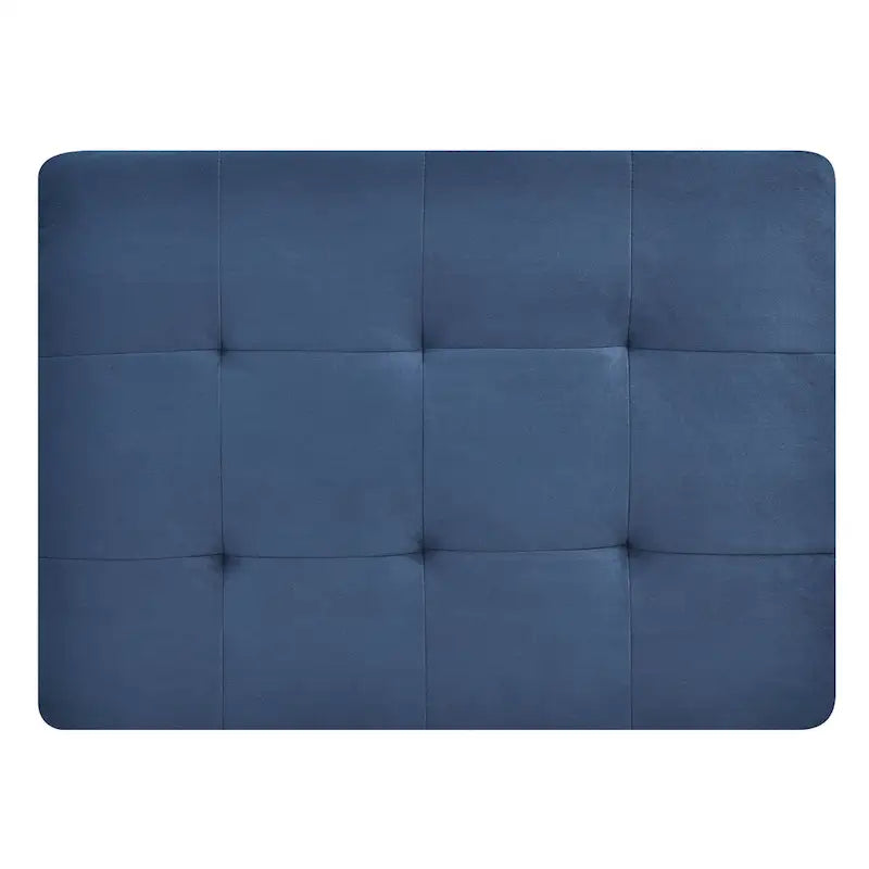 Pouf trapuntato in microsuede