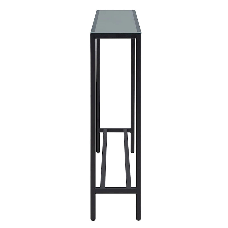 Tavolino Consolle Lungo Stretto con Specchio Superiore SEI Furniture Ham