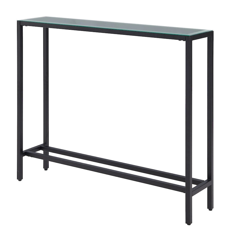 Tavolino Consolle Lungo Stretto con Specchio Superiore SEI Furniture Ham