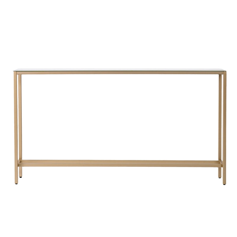 Tavolino Consolle Lungo Stretto con Specchio Superiore SEI Furniture Ham