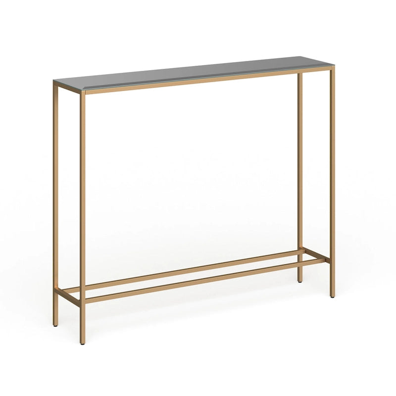 Tavolino Consolle Lungo Stretto con Specchio Superiore SEI Furniture Ham