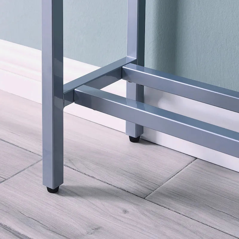 Tavolino Consolle Lungo Stretto con Specchio Superiore SEI Furniture Ham
