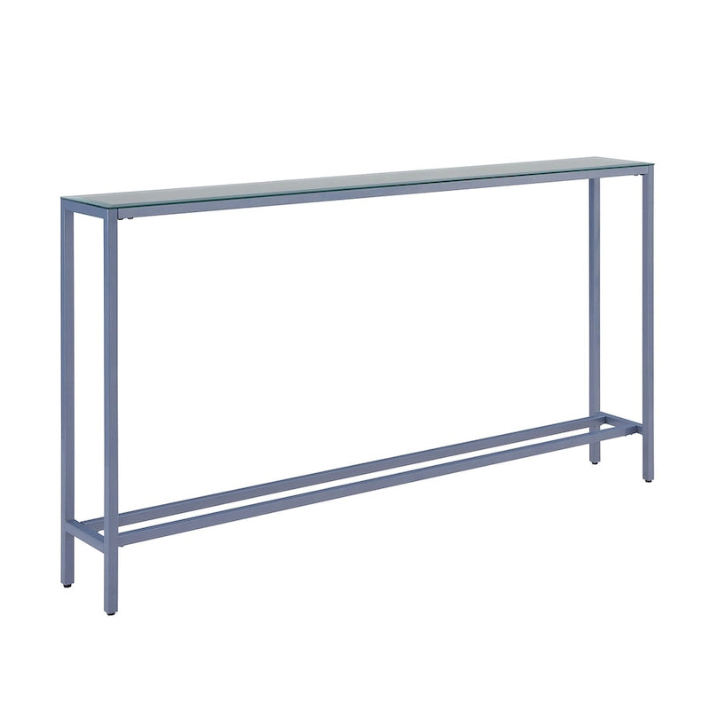 Tavolino Consolle Lungo Stretto con Specchio Superiore SEI Furniture Ham