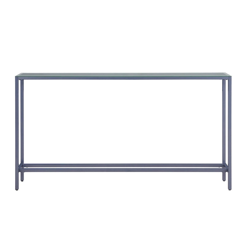 Tavolino Consolle Lungo Stretto con Specchio Superiore SEI Furniture Ham