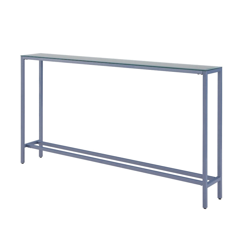 Tavolino Consolle Lungo Stretto con Specchio Superiore SEI Furniture Ham