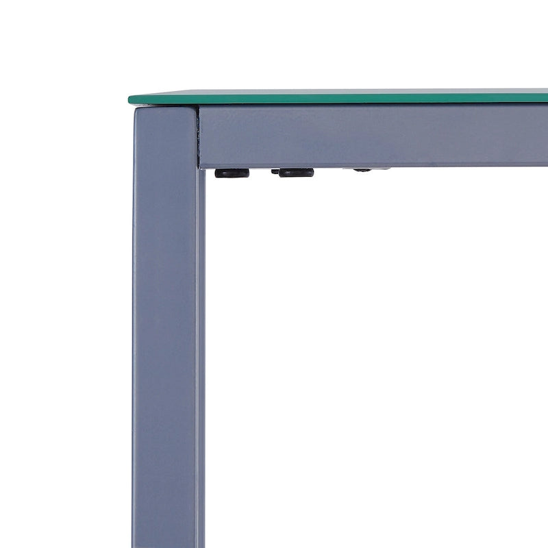 Tavolino Consolle Lungo Stretto con Specchio Superiore SEI Furniture Ham