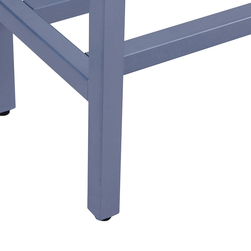 Tavolino Consolle Lungo Stretto con Specchio Superiore SEI Furniture Ham