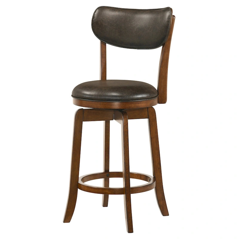 Set da pranzo Irvi a 3 pezzi in legno di gomma tradizionale, altezza bancone, di Furniture of America