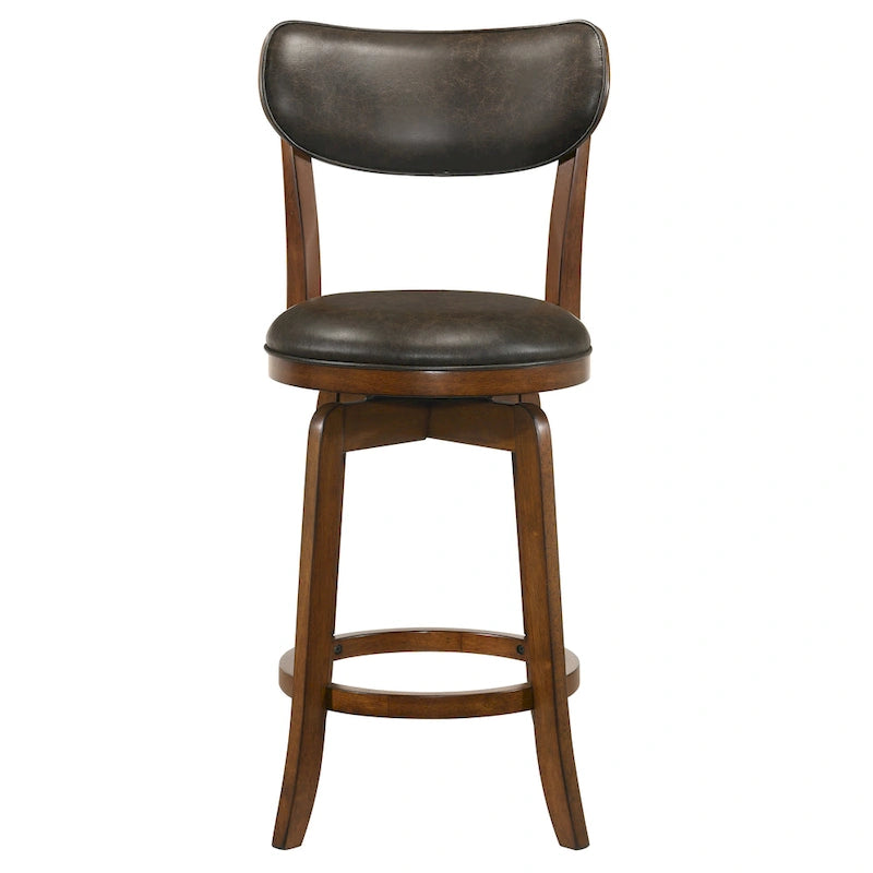 Set da pranzo Irvi a 3 pezzi in legno di gomma tradizionale, altezza bancone, di Furniture of America