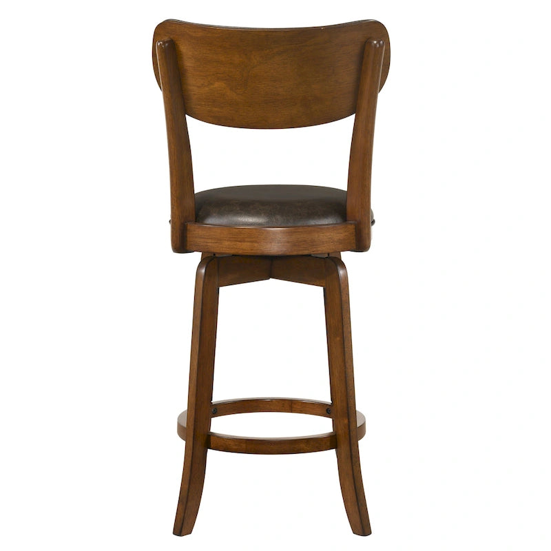 Set da pranzo Irvi a 3 pezzi in legno di gomma tradizionale, altezza bancone, di Furniture of America