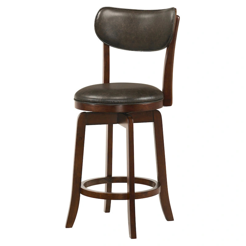 Set da pranzo Irvi a 3 pezzi in legno di gomma tradizionale, altezza bancone, di Furniture of America