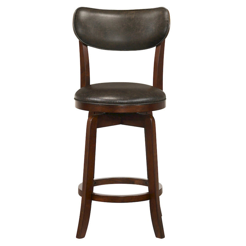 Set da pranzo Irvi a 3 pezzi in legno di gomma tradizionale, altezza bancone, di Furniture of America
