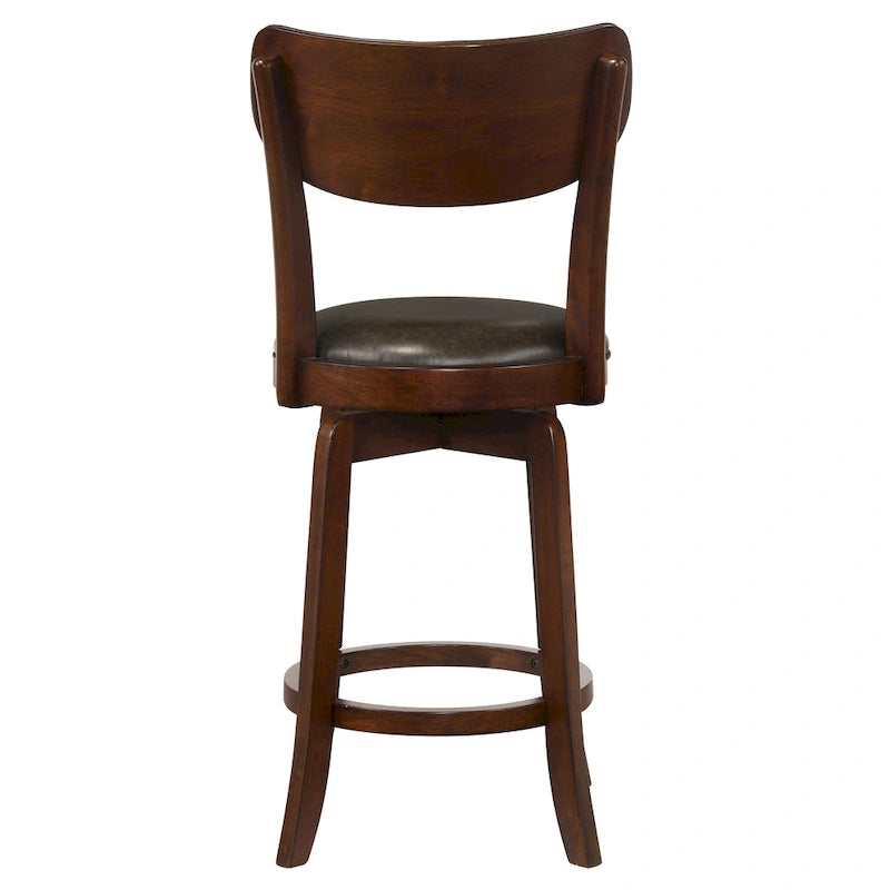 Set da pranzo Irvi a 3 pezzi in legno di gomma tradizionale, altezza bancone, di Furniture of America
