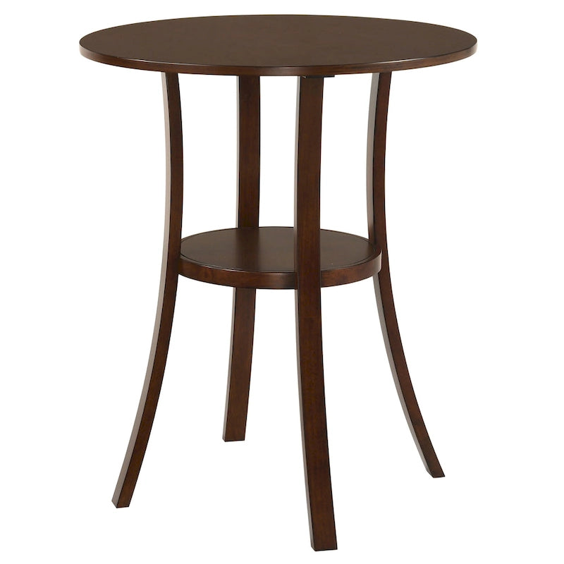 Set da pranzo Irvi a 3 pezzi in legno di gomma tradizionale, altezza bancone, di Furniture of America