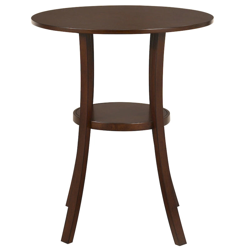Set da pranzo Irvi a 3 pezzi in legno di gomma tradizionale, altezza bancone, di Furniture of America