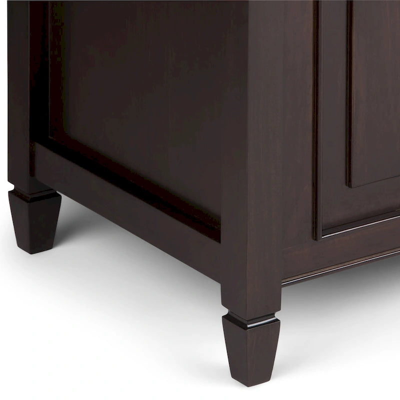 WYNDENHALL Hampshire - Cassapanca/Panca contenitore tradizionale in LEGNO MASSELLO, larga 51 pollici - 51 L x 18 P x 20,75 A