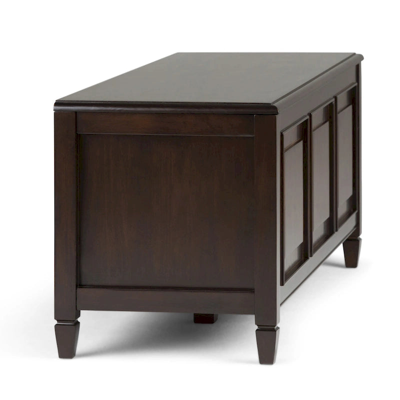 WYNDENHALL Hampshire - Cassapanca/Panca contenitore tradizionale in LEGNO MASSELLO, larga 51 pollici - 51 L x 18 P x 20,75 A